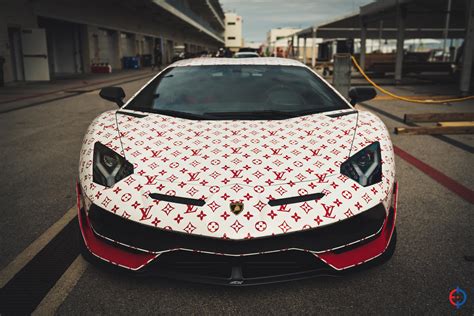 louis vuitton wrapped car